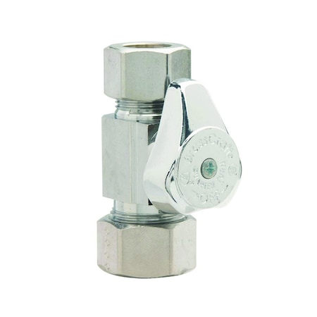 Brasscraft BrassCraft 1/4 in. Compression outlets X 1/2 in. Compression Brass Shut-Off Valve G2CR34X CD